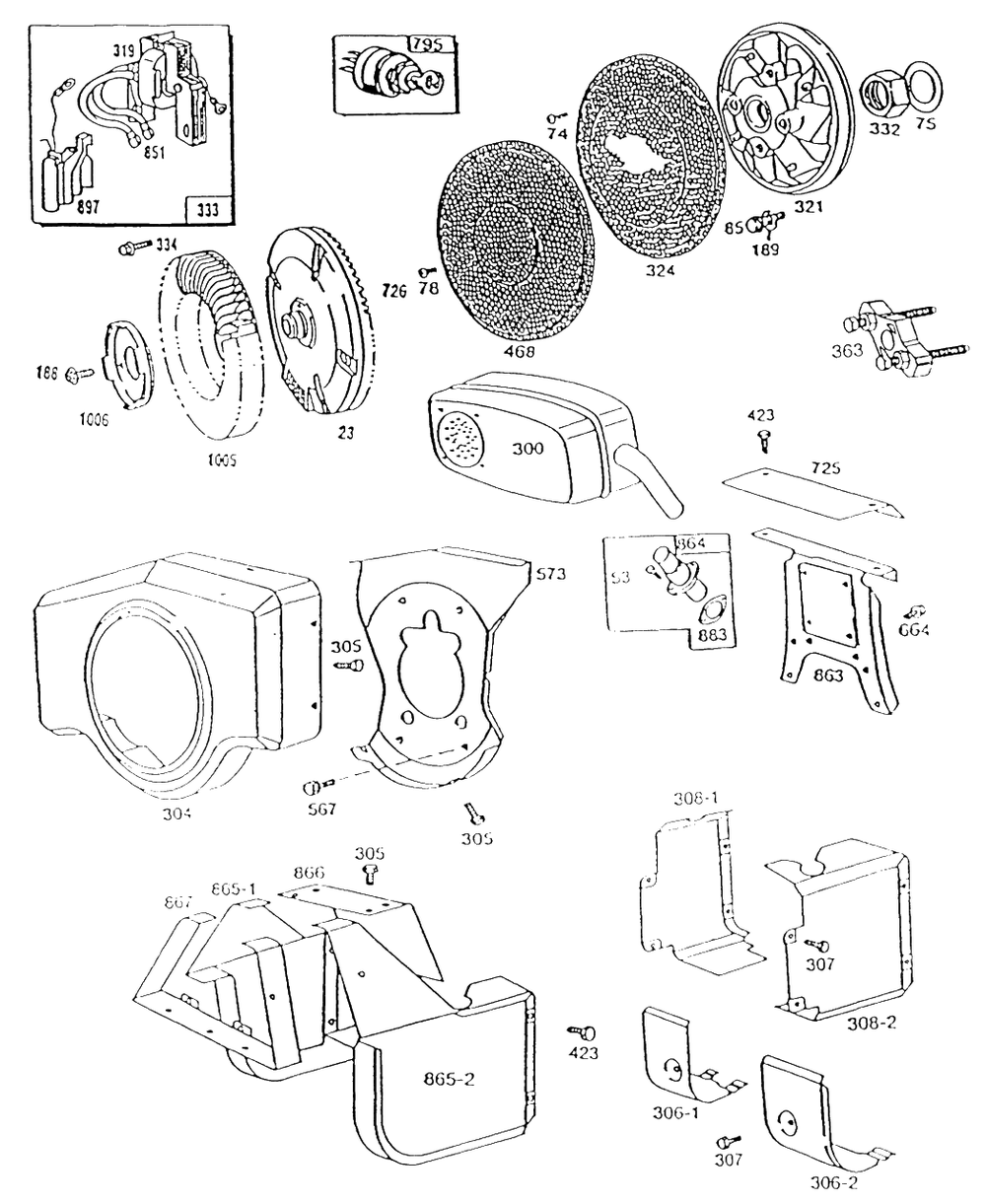 Carburetor Grp Diagram and Parts List for 404437-1209-XX  Briggs and Stratton Engine